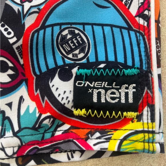 O'Neill & Neff Collab Cartoon Board Swim Shorts - Picture 4 of 12